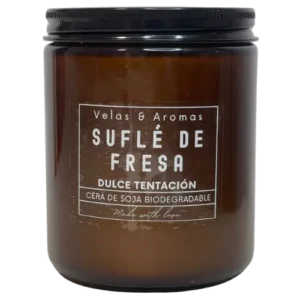 Vela Ámbar Suflé de Fresa