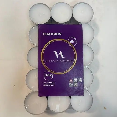 Tealights 6 Horas Pack 30