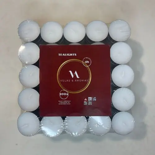 Tealights 4 Horas Pack 100