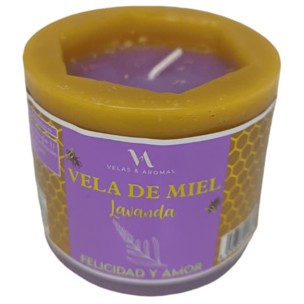 Vela de Miel de Lavanda