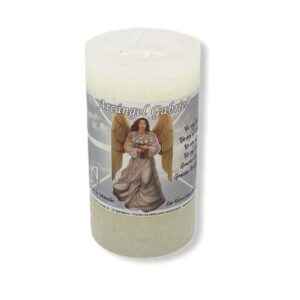 Velón Arcángel Gabriel - Blanco