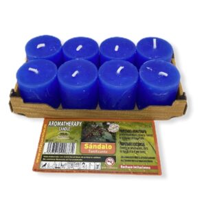 Vela de Sándalo en Pack de 8 unidades