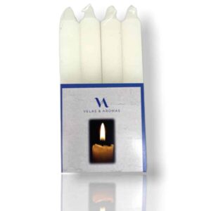 Velas de candelabro blancas