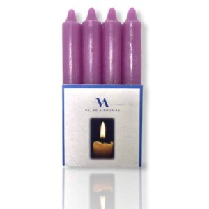 Velas de Candelabro Moradas