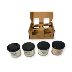 Pack 4 velas aromáticas de soja