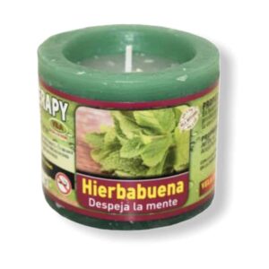 Vela de aromaterapia de Hierbabuena