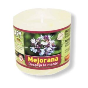 Vela de aromaterapia de Mejorana