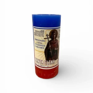 Velón bicolor Santa Elena