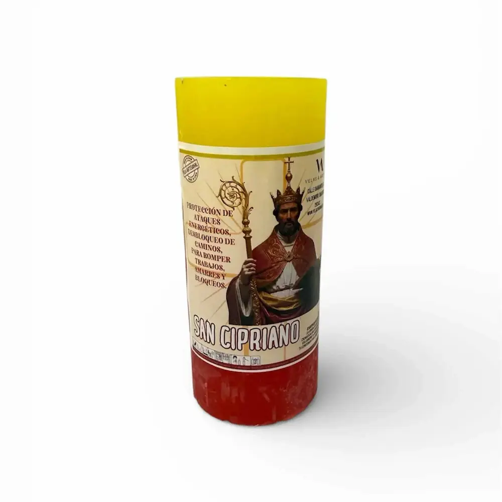 Velón bicolor San Cipriano